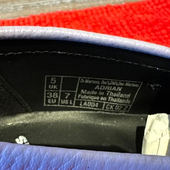 Dr. Martens Adrian Frosted Lavender Tassel Loafers - Picture 6 of 6